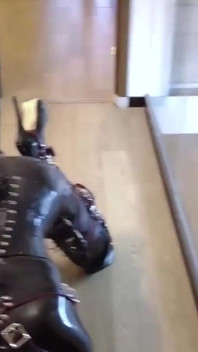 Mz12 - Latex-bound Puppy Vibrates to Reach Orgasm