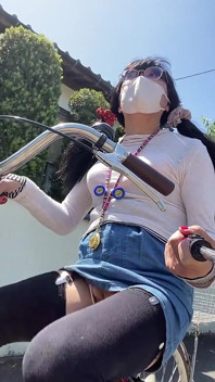 No. 229 Early Summer Cycling with My Pussy on Display