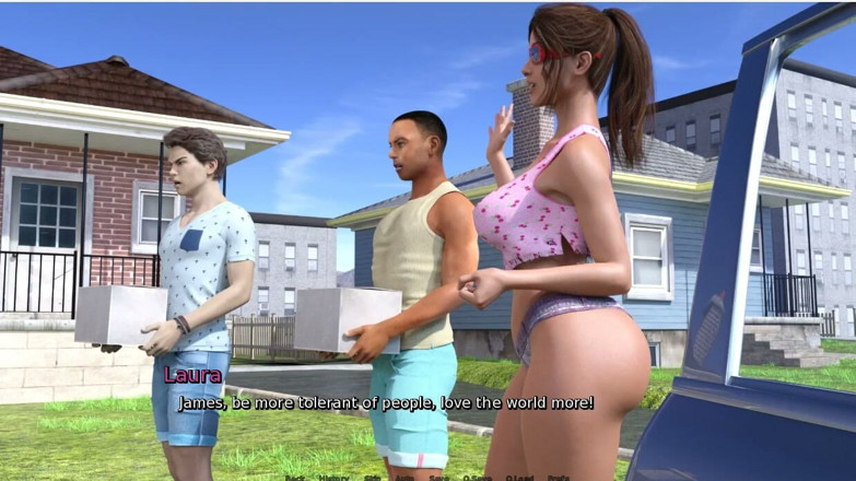 XXX Games Bunk: Laura lustful secret - gameplay - gioco di ruolo - Vacanze - la matrigna...