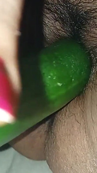 BBW Desi with Cucumber