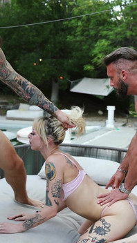 Het och intensiv DP med Hannah Quinn och Alex Legend