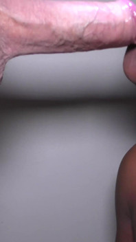 Ebony Girlfriend Swallows My Nut After Blowing My Cock