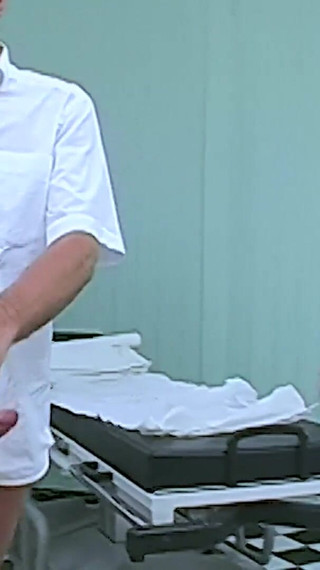 Thumbnail of Mature Blonde Vanessa Peeing at The Doctor