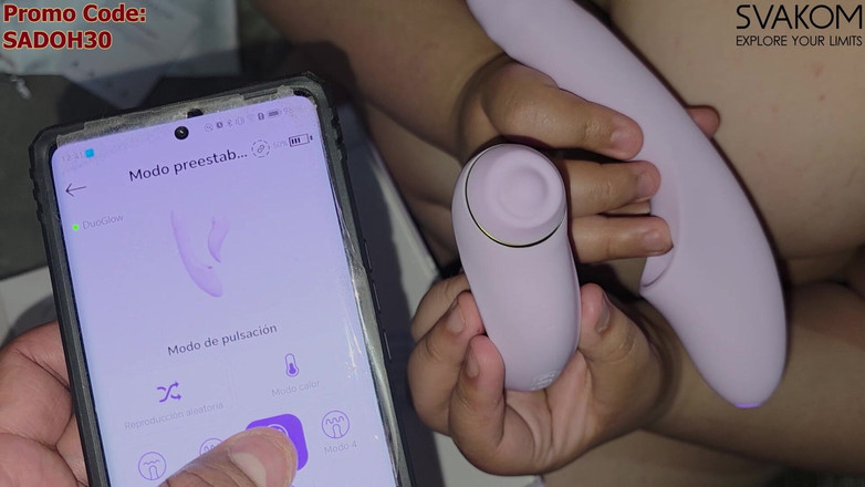 Sado Hentai: Saya melancap dengan Duoglow oleh Svakom dan lelaki saya memusnahkan...