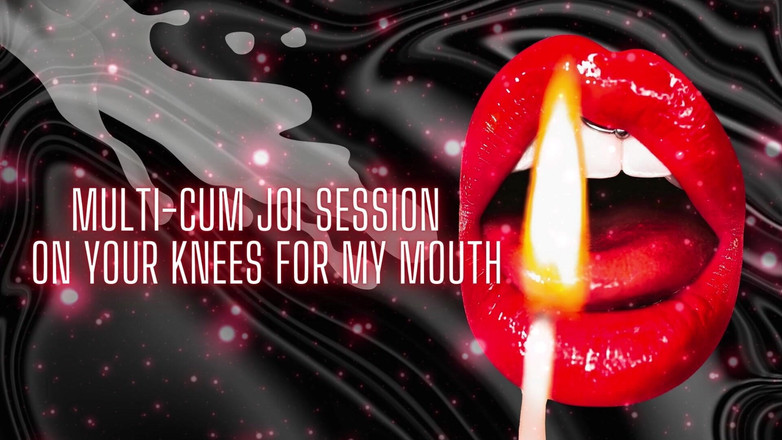 Goddess Misha Goldy: Multi-cum JOI relace - na kolenou pro moje ústa (výstřik 1)