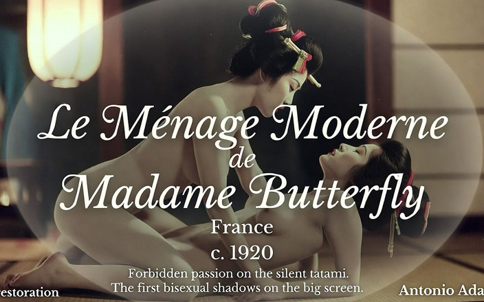 Vintage Erotic Archive: Moderní ménage Madame Butterfly (cca 1910) – restaurováno ve 4K Antoniem Adamem