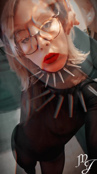 ナチュラル トータル ボディスーツ ナイロン フェムドム ミストレス ジュリア