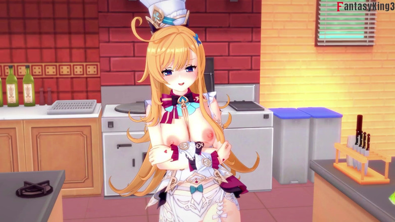 Fantasy king: Escoffier Hot Sex on the Kitchen - Genshin Impact