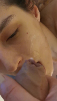 Amazing Milk Over My Face the Perfect Cumshot