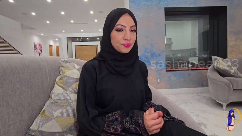 Sasha Pearl: Hijab puta matrimonio combo - mamada anal profunda y desordenada