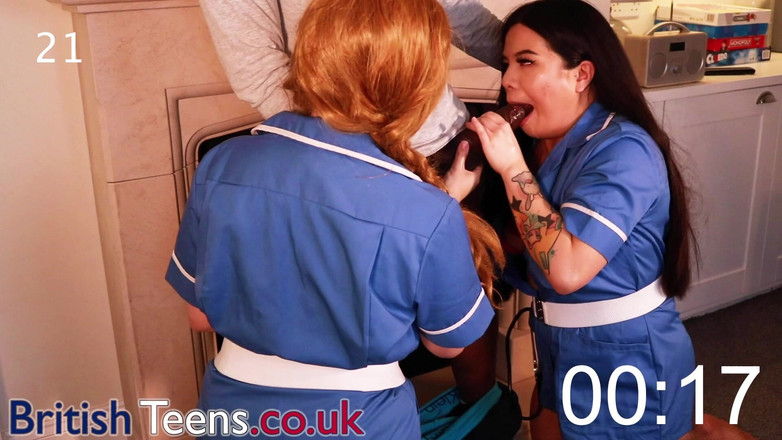 British Teens: ザーメンコンパイル - 英国の看護師はそれをベストに行う