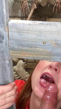 Sucking off the Prison Guard