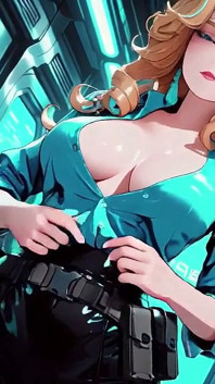 Cyber Awakening: the Blonde Warrior's Secret!