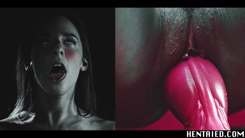 Hentaied: Hentai kehidupan nyata - gadis kegelapan - ahegao dan ledakan air mani