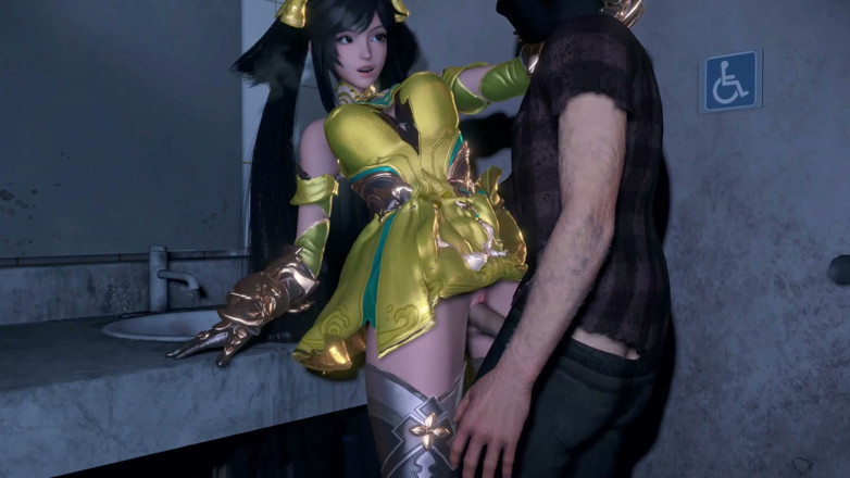 Why fuck so hard: 3D grandi tette cosplay troia tradisce con un grosso cazzo...