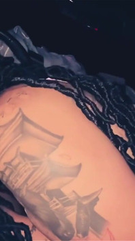 Khloe Lynn PAWG Tatted knullas ute i en Hellcat