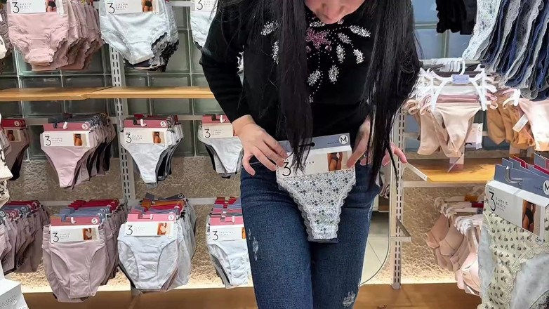 Sweetfantasy131: Seeing My Stepsister in a Fitting Room Trying on Clothes...