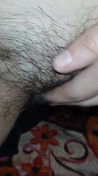 We Hotly Masturbate Our Wet Hairy Pussies Together in POV