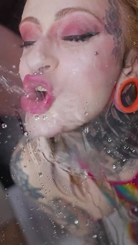 Ggg John Thompson Crazy Tattooed Girl Drinks Piss and Swallows Sperm