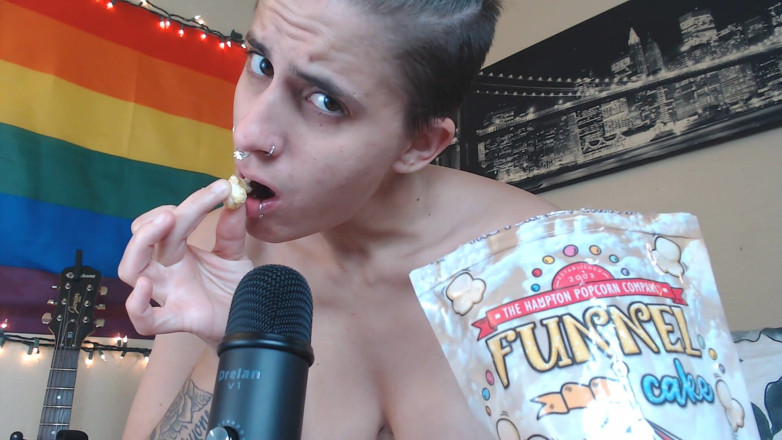 Abby Anna: Asmr popcornel berciri kek berisa