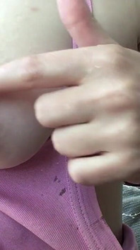Milky Tits After Cigarette Play