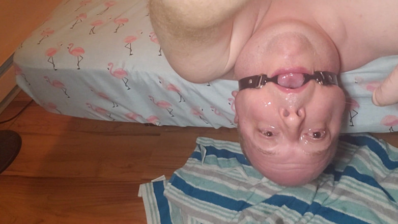 Charlieboy69: Deepthroat 7 inci – dildo zakar raja dengan cincin gag mulut