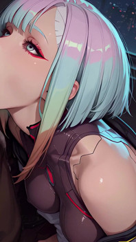 Lucy Kushinada Šťavnaté kouření, ústa plná cum cyberpunk: Edgerunners