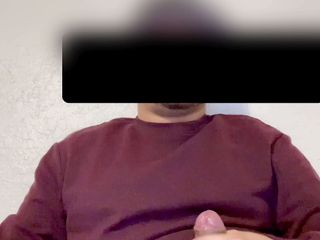 Latino Anon: Milking my cock giving thick cum