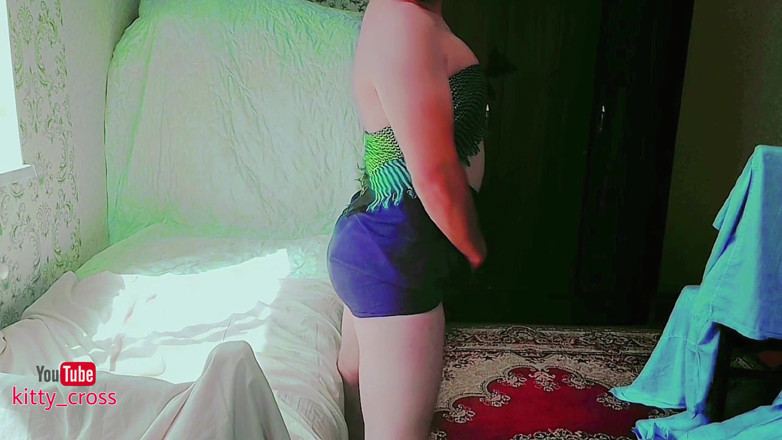 Kitty_Cross: Naaktheid: hete ladyboy shemale sexy dansend in het bijzijn van...