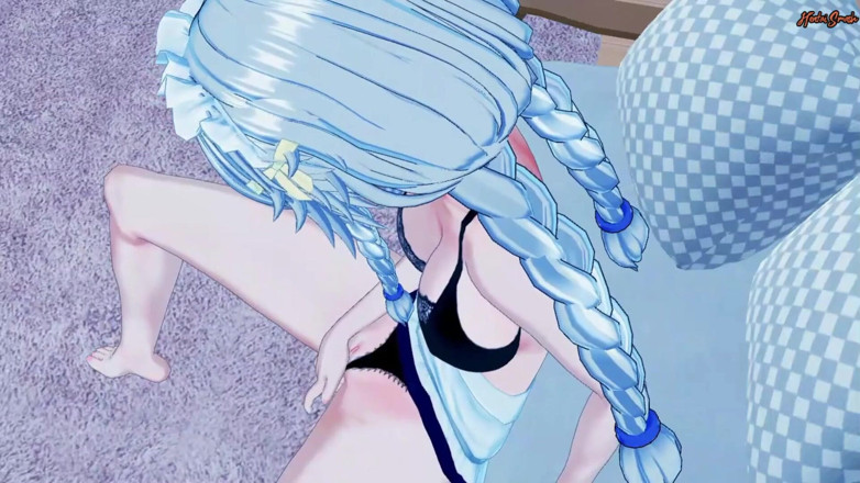Hentai Smash: Greyfia Lucifuge se mete los dedos en la sala de...