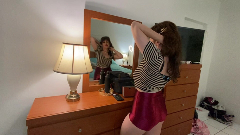 Melody Mynx: BTS現場でのティットジョブプレ撮影