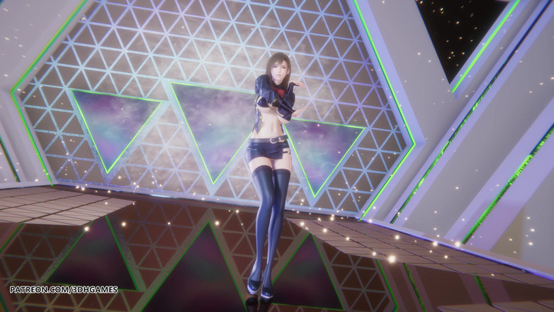 3D-Hentai Games: Chung Ha - Algorithmique Tifa Lockhart, strip-tease sexy, Final Fantasy Hentai,...