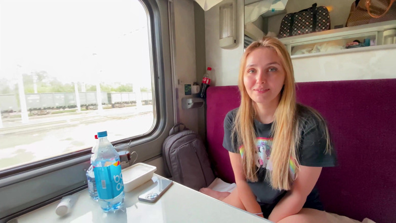 Alina Rai: Fucked fellow traveler on the train... -Do you have a husband?...