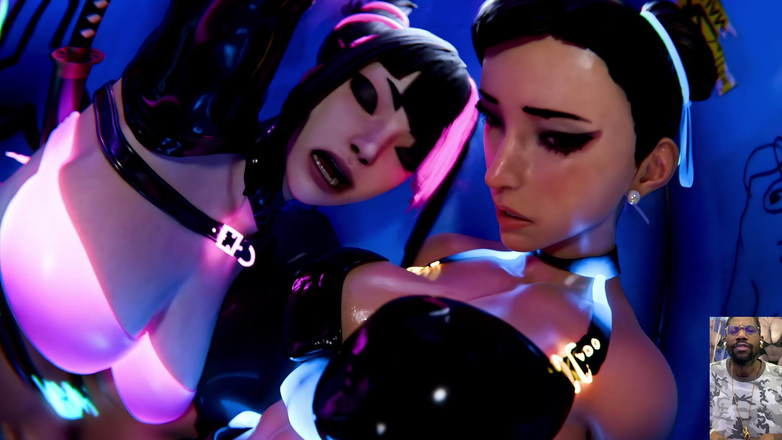 L6RD7BLU3 FUTA: Transseksualna Harley Quinn Ass Jebanie Super dziewczyna, Thicc transgender kogut...