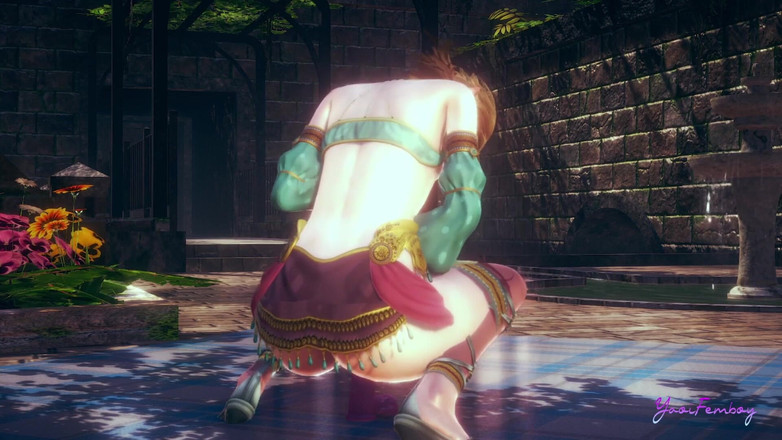 Yaoitube: 젤다 Yaoi 펨보이 - 링크 애널 딜도 (무수정)