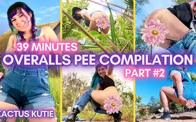 kactus kutie: Overalls Pee Compilation Part 2