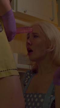 Strapon Like Pinishment Sissy by Mistress on Kitchen