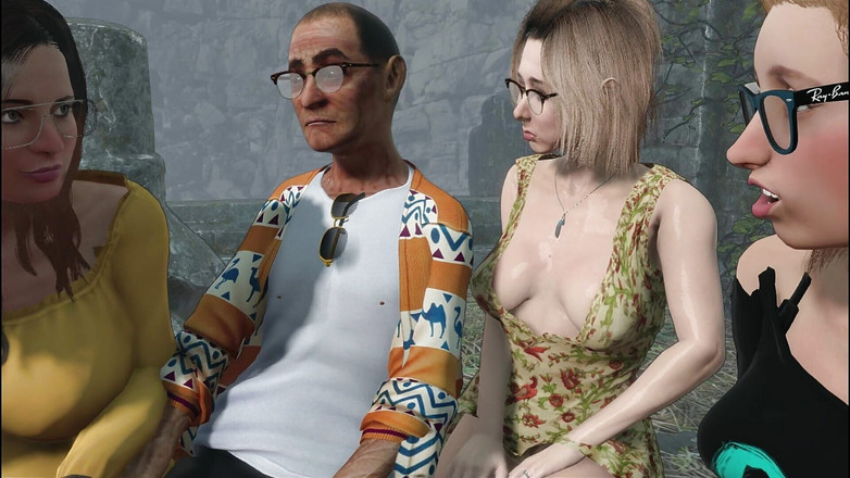 denisporco animation: Starý muž, milfka, mladý šprt a kohout!