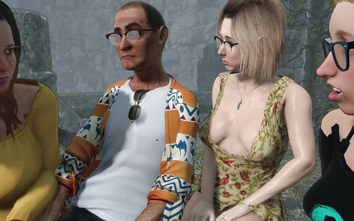 denisporco animation: Gammal man, milf, ung nörd och en kran!