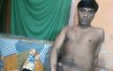 Indian desi boy: Індійський хлопець розважається з членом і плює на член