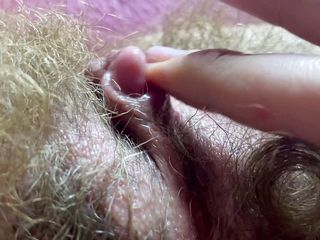 Cute Blonde 666: Sperma orgasme harige kut close-up en normale scènes grote clit