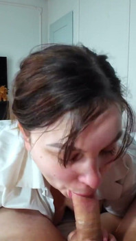 Hot Long and Passionate Morning Blowjob