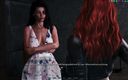 Porny Games: Seducție cibernetică cu 1thousand - brunetă sexy care se satisface (4)
