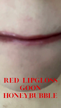 Applicazione del rossetto rosse lip fetish, gooning, Dominazione femminile, Trovare