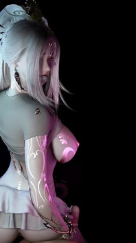 Gudinna 3D -modell med en bigbutt överraskning - 3D -animering Hentai