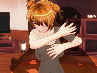H3DC: Cô gái tóc đỏ Hentai 3d cưỡi con cu của người bạn...