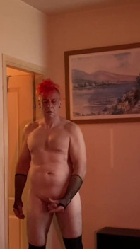 Old Man Masturbating