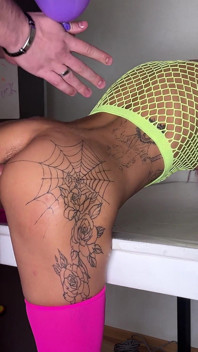 Anal Party with Balloons for a Tattooed MILF