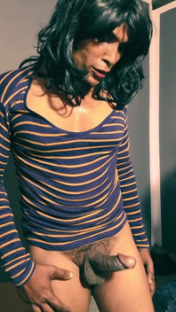 Puffy Nipples Big Black Ass Big Coak Beautiful Trans Girl Enjoying