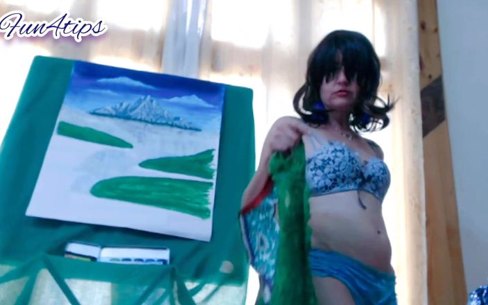 Bolly Karma: Stunning Tear Dress Striptease